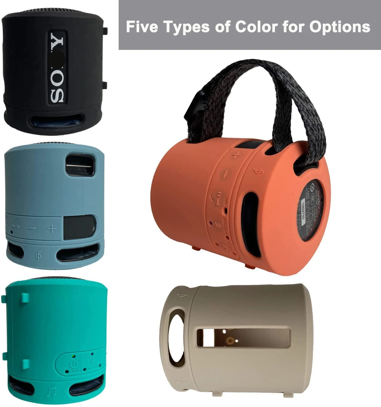 Ốp Vỏ Ốp Lưng Bảo Vệ Cho SRS-XB13 Extra BASS Không Dây Di Động Loa Nhỏ Gọn Có Thể Nằm Xuống Đứng Lên