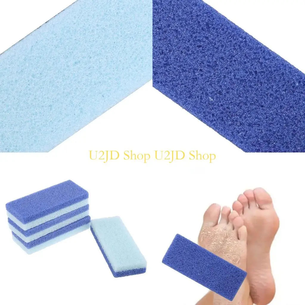 หินภูเขาไฟ U2JD เท้าสำหรับเท้า 2 ใน 1 สองด้านผิวแข็งแคลลัสน้ำยาล้างเครื่องขัดผิวเครื่องมือ exfoliator สำหรับผิวที่ตายแล้ว