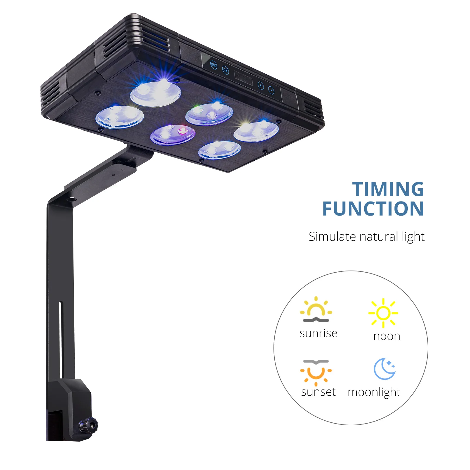 

Marine Aquarium Led Landscape Lamp IP66 Waterproof 45-60cm Decorations Light Lighting Fish Aquatic Lamp