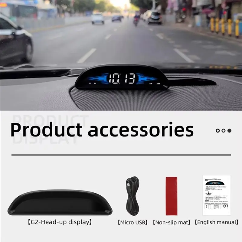 A73X-Multi-Function GPS Gauge Display HUD Universal OBD Car Digital Speedometer On-Board Computer Head Up Display