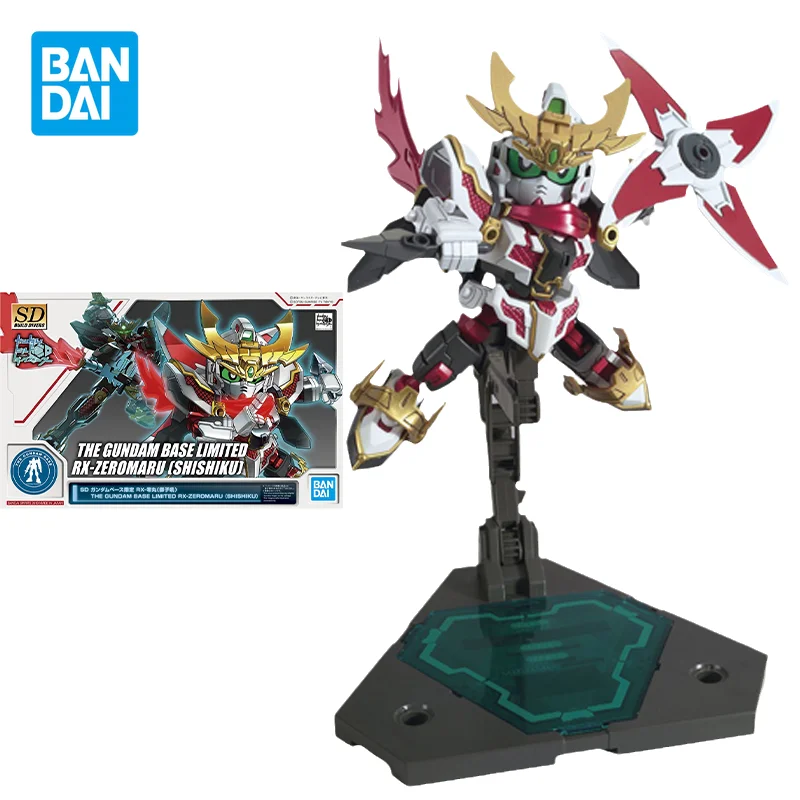 

Bandai Original Gundam Model Kit Anime Figure SDBB RX-ZEROMARU SHISHIKU Action Figures Collectible Ornaments Toys Gifts for Kids