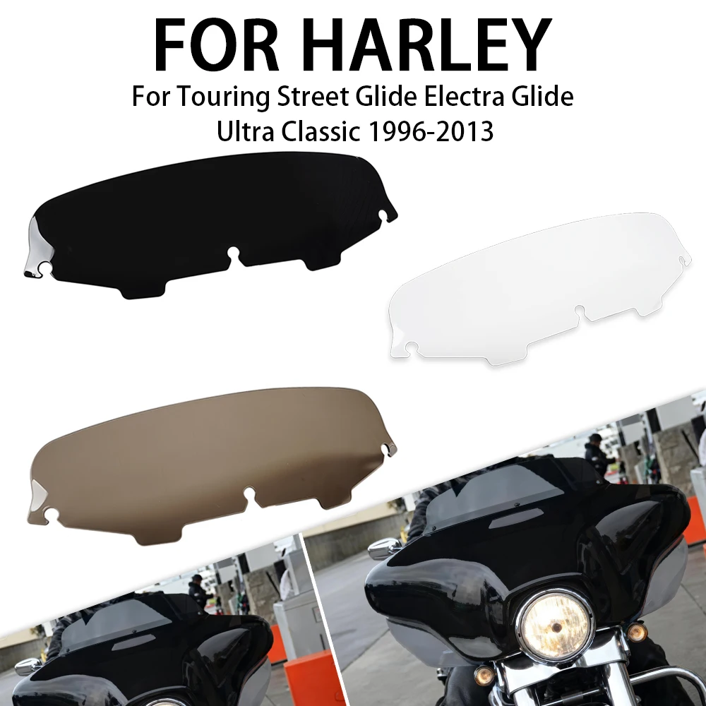 

5" Motorcycle Windscreen Wind Deflector For Harley Touring Street Glide Electra Glide Classic 1996 - 2013 Windshield Accessories