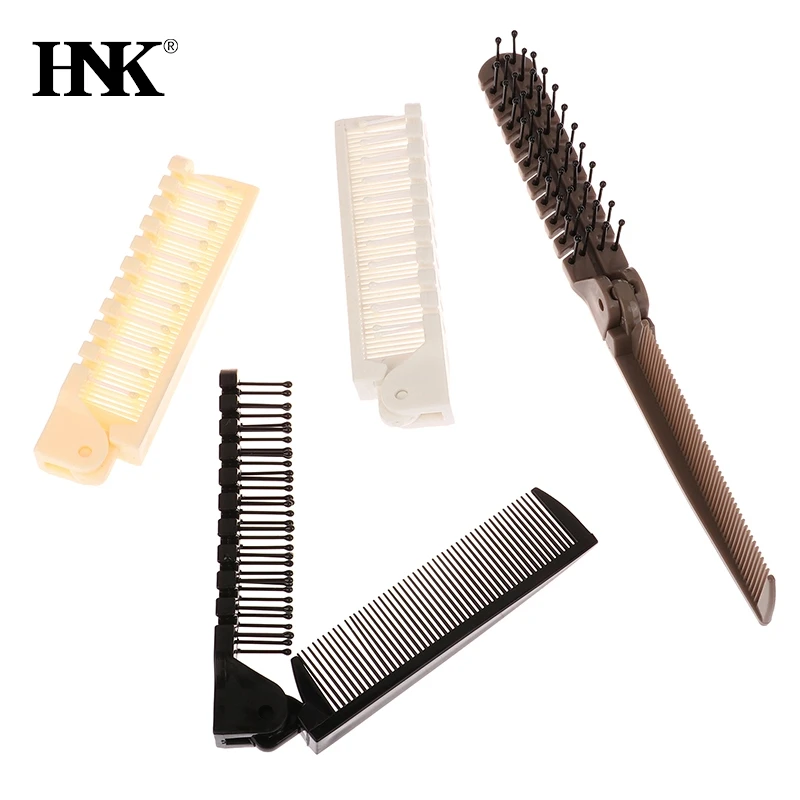 1pc Hair Combs For Beard Folding Pocket Comb Hair Brush Beard & Mustache Brushes For Men Peine Para Barba Styling Tools 4 Colors