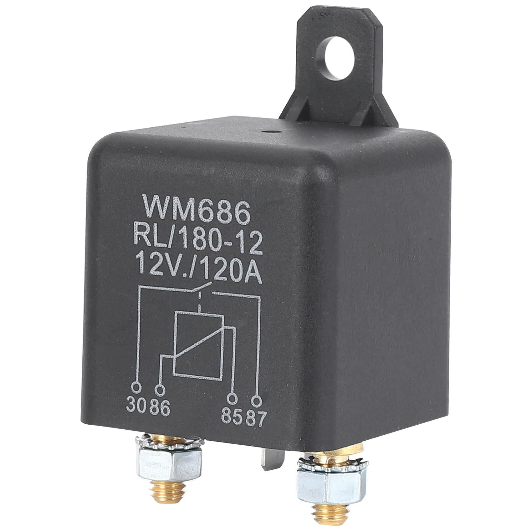 DC 12V Relay baterai isolasi Relay 12V / 120A beban puncak untuk mobil truk mobil (12V / 120A)