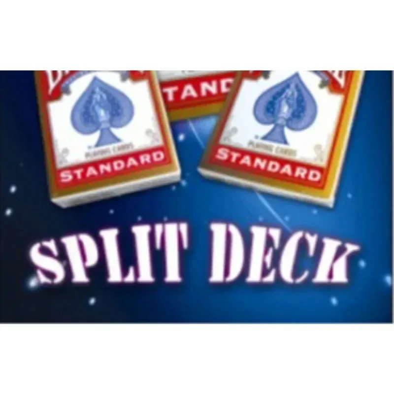 Split Deck Close-Up Magic Trick – Visual Card Magic, Easy to Perform, Magician Props, Accessories, Illusions & Gimmicks