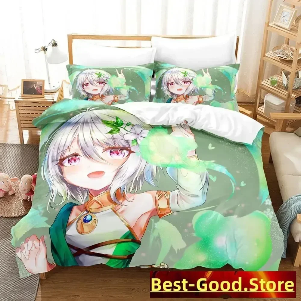 

2023 Kokkoro Bedding Set Single Twin Full Queen King Size Bed Set Adult Kid Bedroom Duvetcover Sets Anime parure de lit Bed