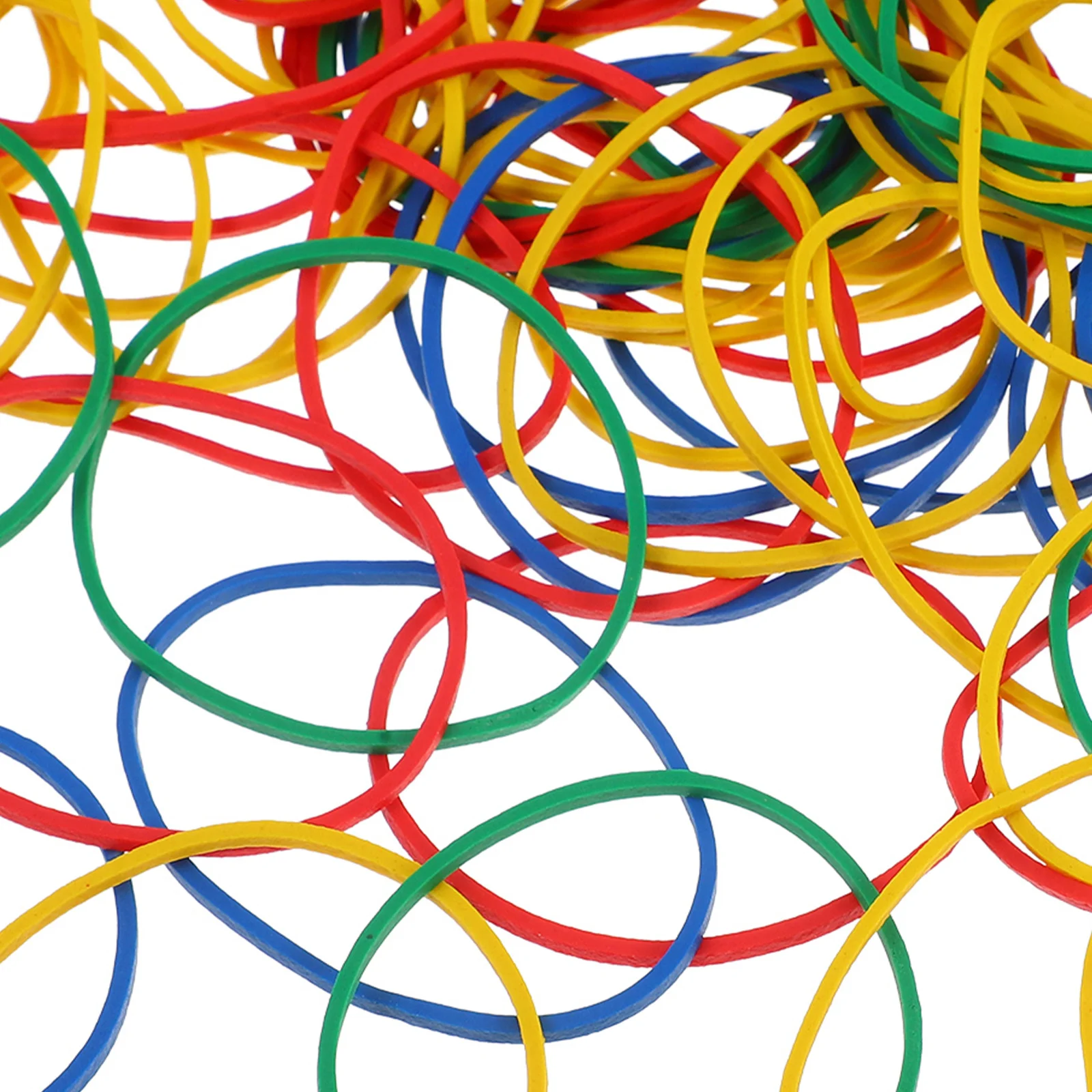 مجموعة واحدة من الأربطة المطاطية السميكة ذات المرونة العالية للمنزل والمكتب والمطبخ وحلقات مرنة ملونة للحرف النقدية