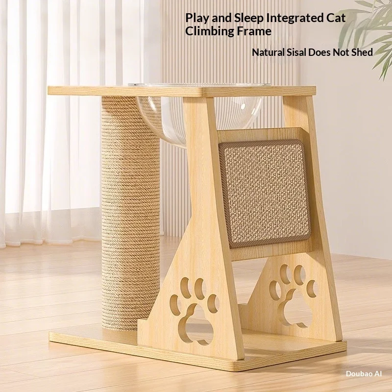 

Extra Large Deluxe Multi-Level Cat Tree, Integrated Cat Bed & Jump Platform, Sisal Scratching Post & Toy Tower for Indoor Cats