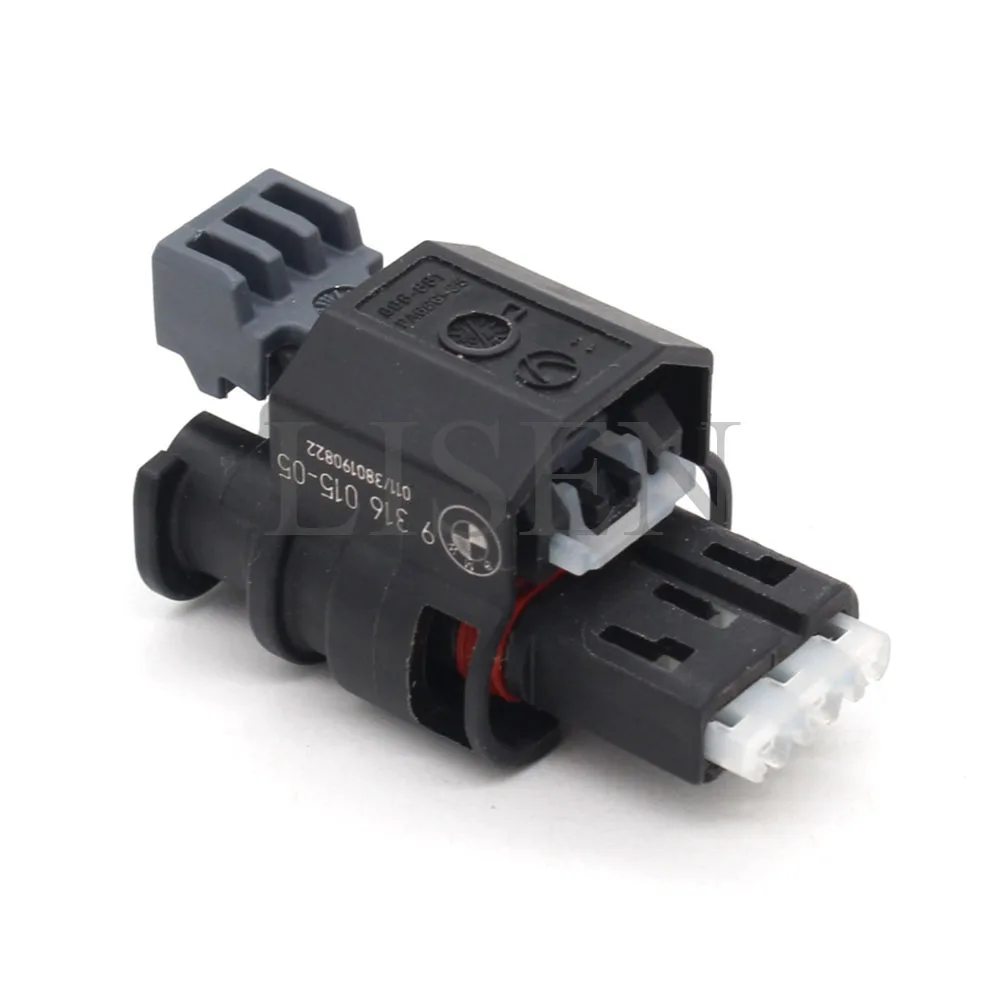 806-881-541 9316015-05  3 Pin 1.2mm (050) Black Masterbatch Car Wiring Female Plug Sensor Electrical Connectors