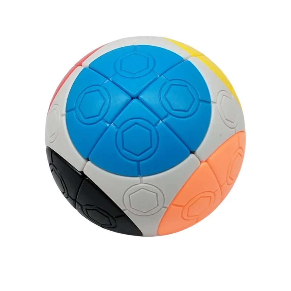 TiSe 2x2 Football Magic Cube Six Colors 75mm magic ball Personalized 2X2X2 Spherical Cube Professional Speed Puzzle Toys