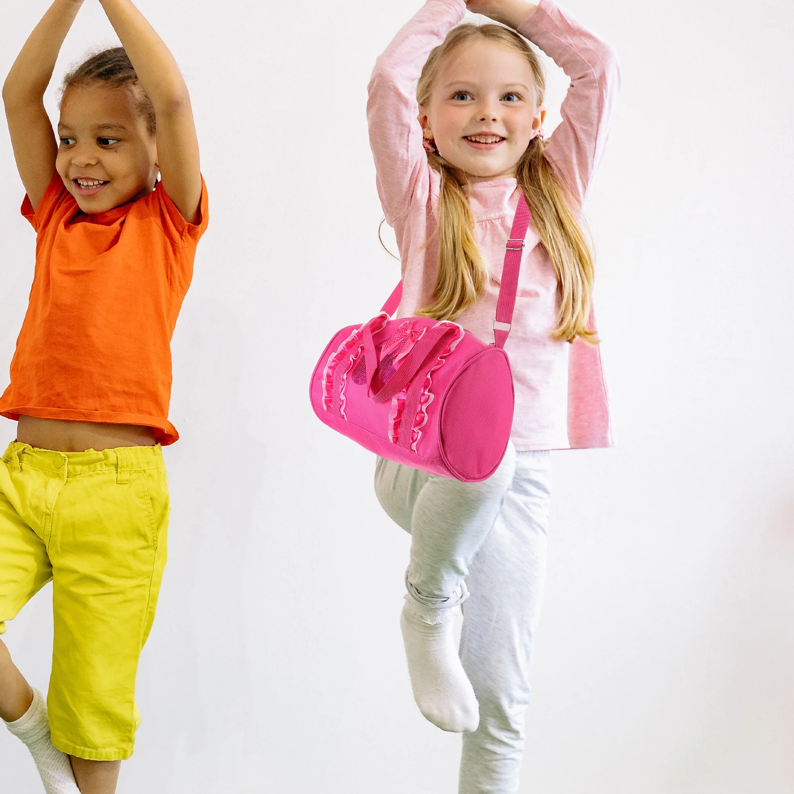 

1 шт. балетная сумка для девочек, легкая водонепроницаемая розовая детская танцевальная сумка, школьная балетная сумка, сумка для танцевальных дорожных аксессуаров