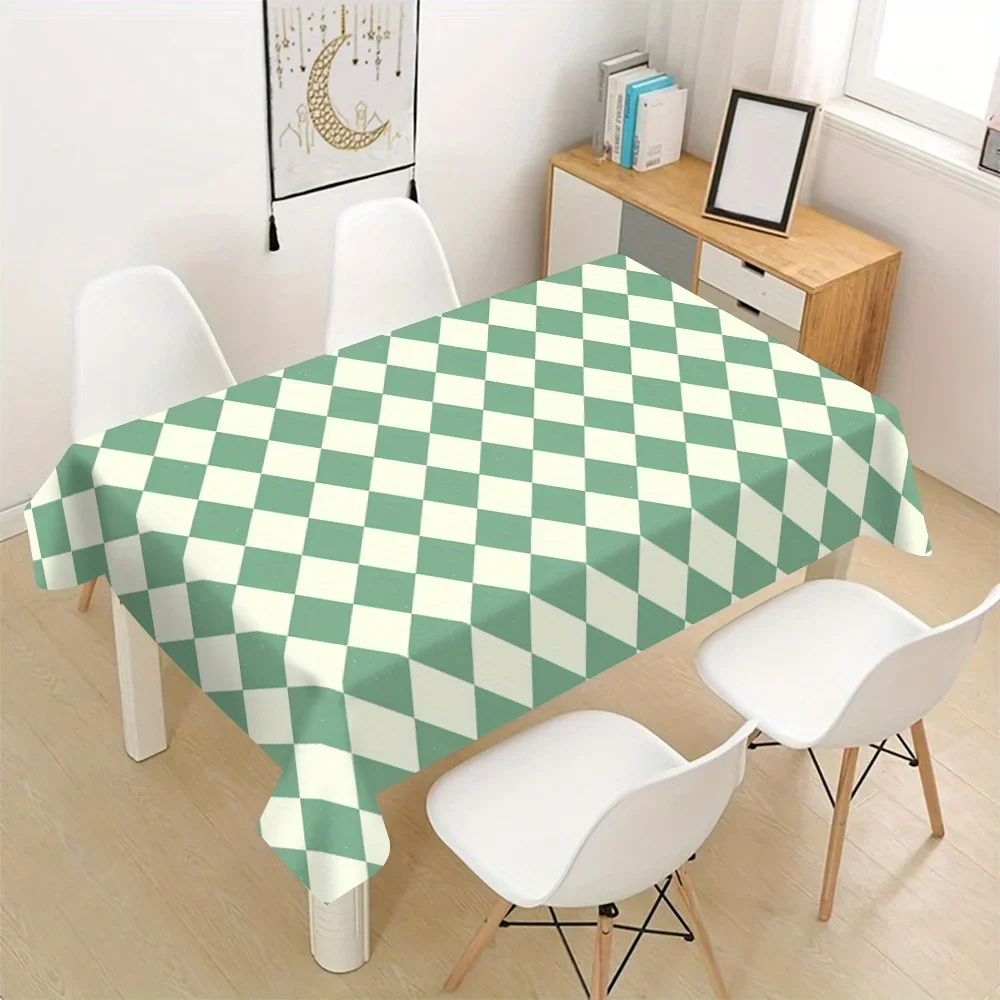 The bright polyester tablecloth for Saint Patrick's Day, suitable for outdoor dining, Easter and Valentine's Day giftsxzj