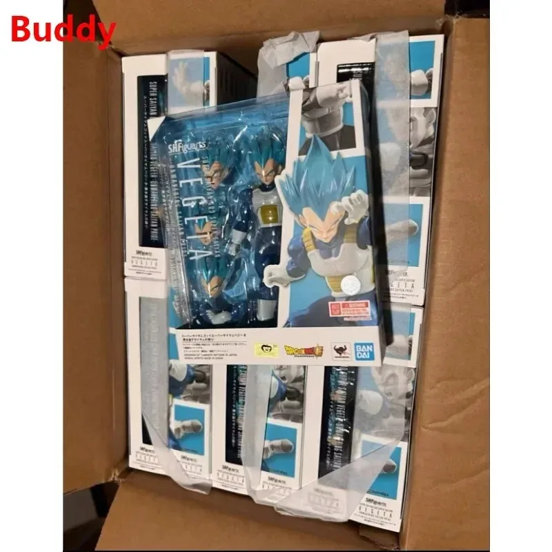 

In Stock Dragon Ball Vegeta Blue Hair 100% Original Bandai SHFiguarts Shf Action Figures Anime Model Toys Figura Collection