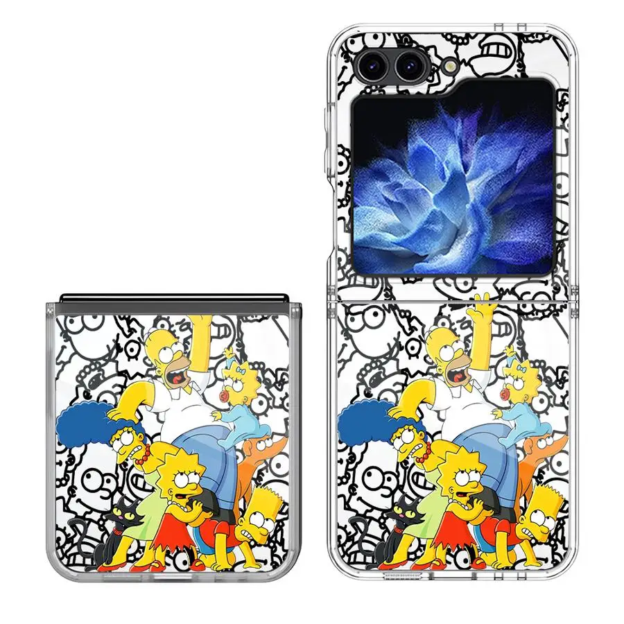 Hülle für Samsung Galaxy ZFold7 ZFold3 Z Fold 7 6 5 4 3 ZFold4 ZFold5 ZFold6 Harte Handyhülle Simpson