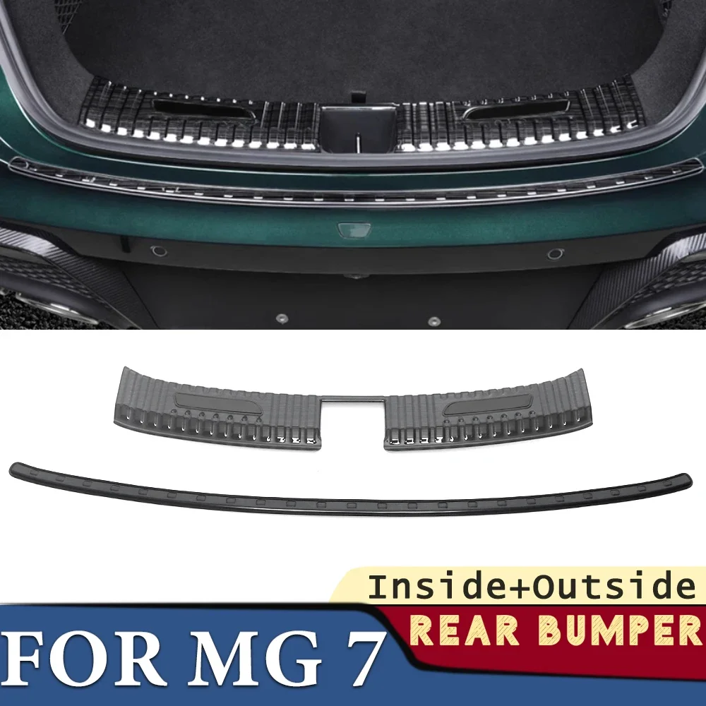 

Trunk Bumper for MG 7 2023-2024 Car Accessories Stainless Rear Fender Protector Sill Cover Sticker Decoration