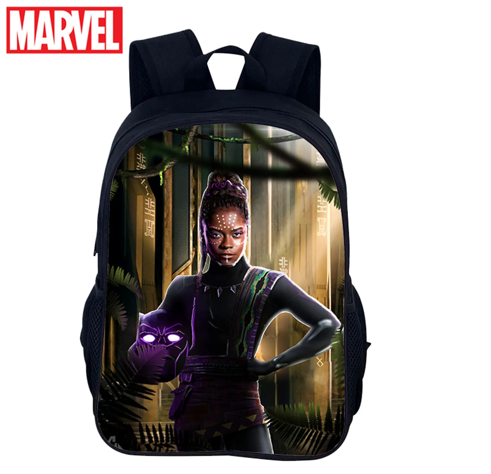 

Children Fashion Wearproof School Backpack-Black Panther Student Lightweight Bookbag Daily Backpack