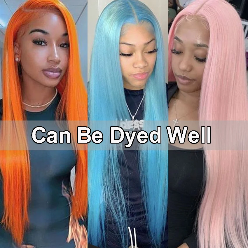 613 Lace Frontal Wig Blonde Straight Lace Front Human Hair Wigs HD Transparent Lace Wigs Colored 13x4 Brazilian Remy Lemoda