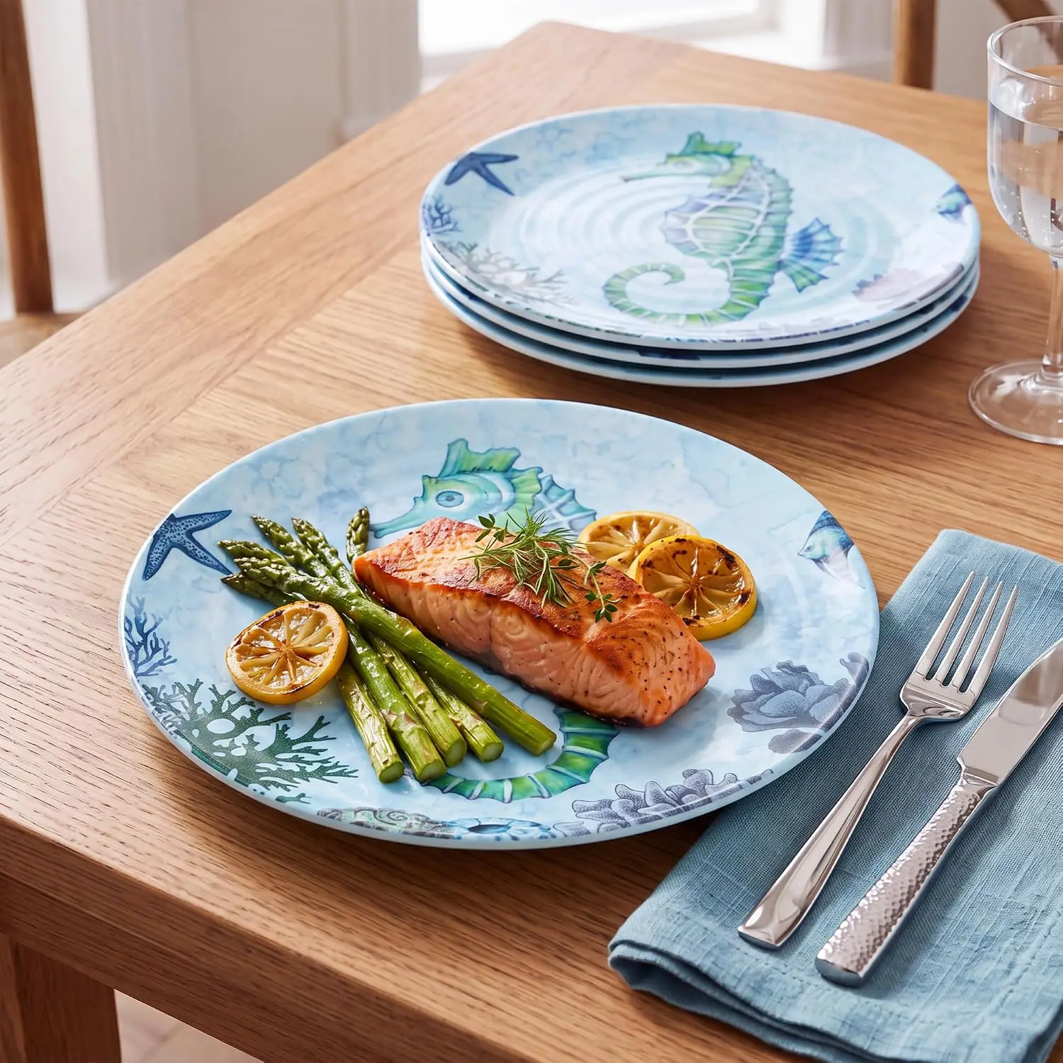 Melamine Dinner Plates, 10.4