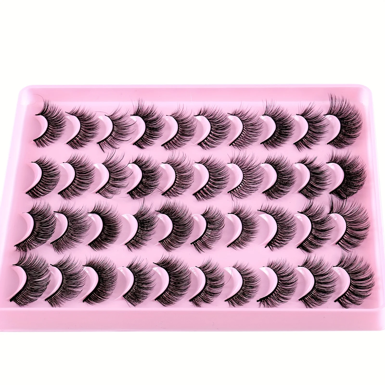 20 زوجًا من الرموش الصناعية المختلطة، يحاكي مظهر طبيعي سميك، مثالي للارتداء اليومي والمناسبات الخاصة، يعزز مكياج عينيك #3