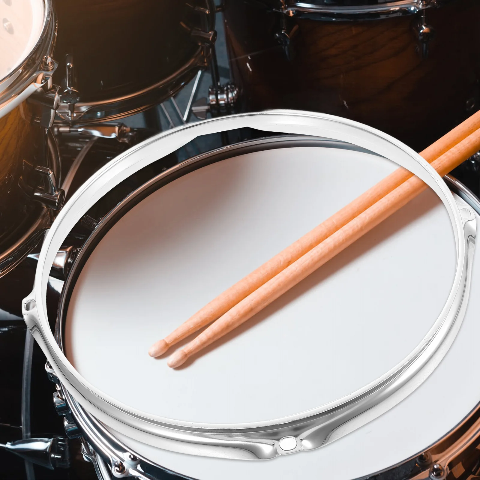 

Electroplated Drum Pressing Ring Heavy Duty Wear Resistant Rust Proof Drum Support Replacement For Percussion Instrument Parts