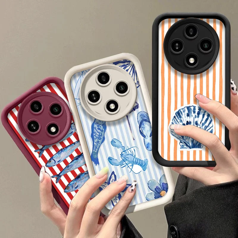 Huawei Mate 60 - Capa de Celular Engraçada com Sardinhas