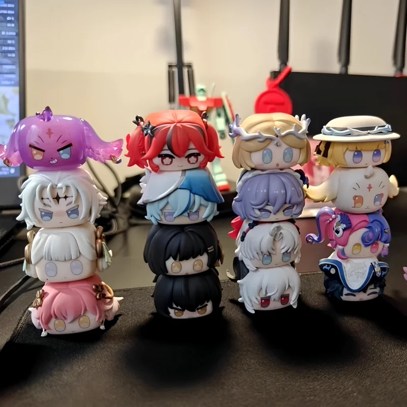 جديد حقيقي Goodsfun Wuthering موجات زلابية التراص صندوق أعمى مو حبة دمية Cartethyia صندوق غامض Jiyan Cantella اللعب هدية #1