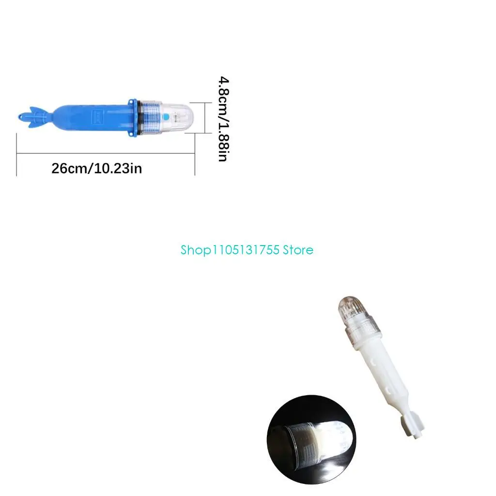 K0EF Fish Attractor Marker Lamp LED Single Flash Underwater Light for Fishing Net Marking in Low Light Conditions and Checks