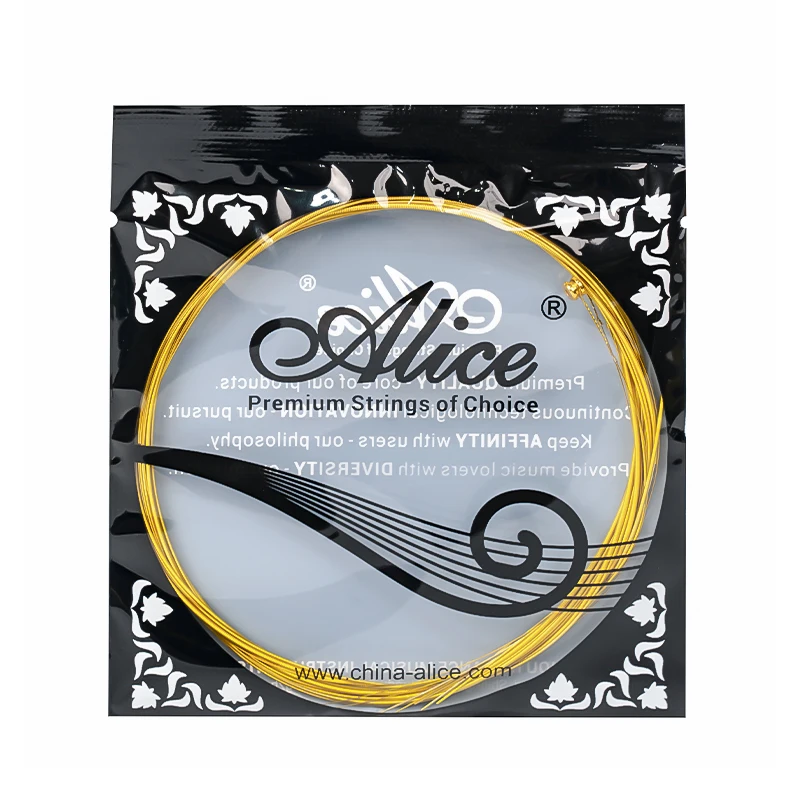 Alice Electric Guitar Strings AWR59J 09-42 / 10-46 Nickel-plated Alloy Winding Golden Color Nano Coating, Guitar Accessories