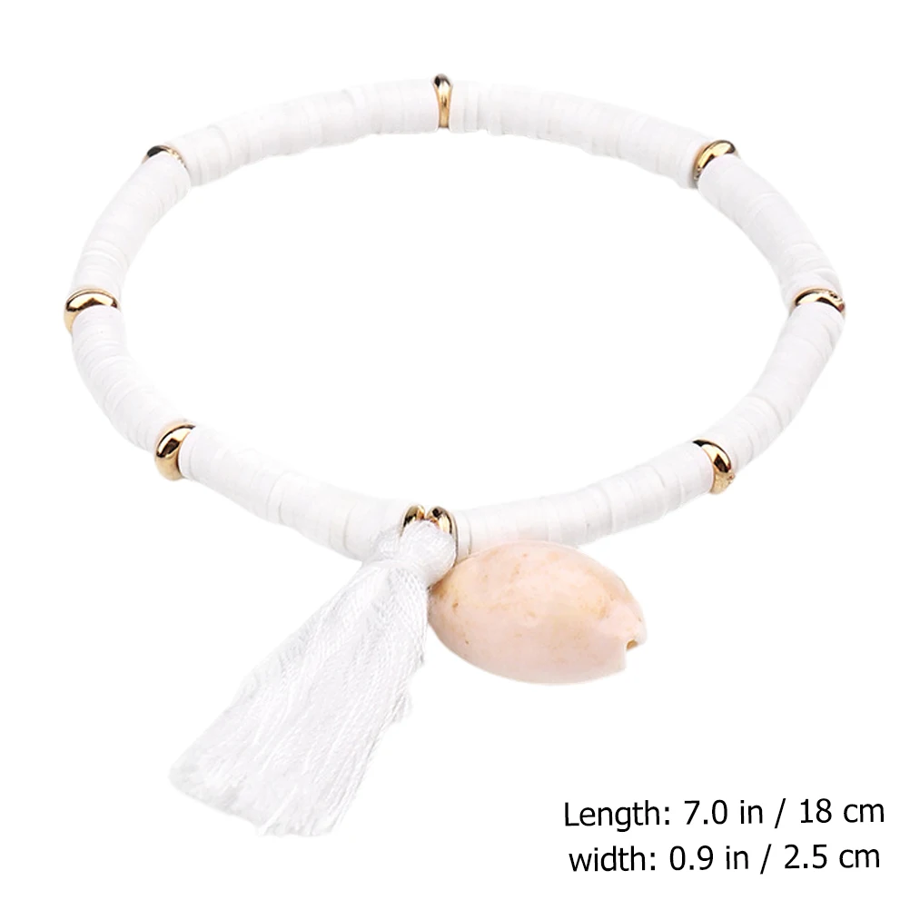 

1 pc Shell Tassel Bracelet Ethnic Hand Jewelry Bohemian Style Women Chain Summer Beach Fashion Pendant Ladies Accessories