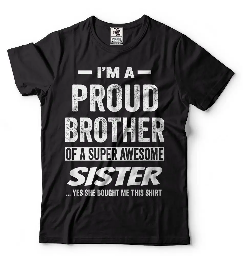 For A Brother s From Sister Christmas Ideas Brothers Birthday T shirt