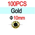 10mm Gold100pcs