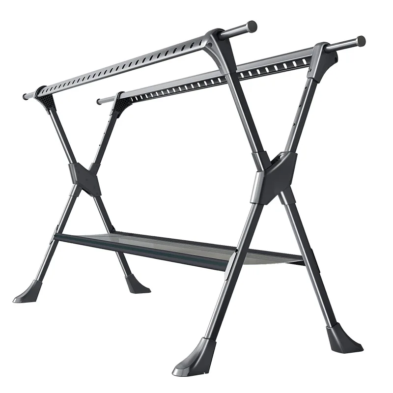 

Foldable clothes drying rack, floor-to-ceiling balcony household clothes drying rod