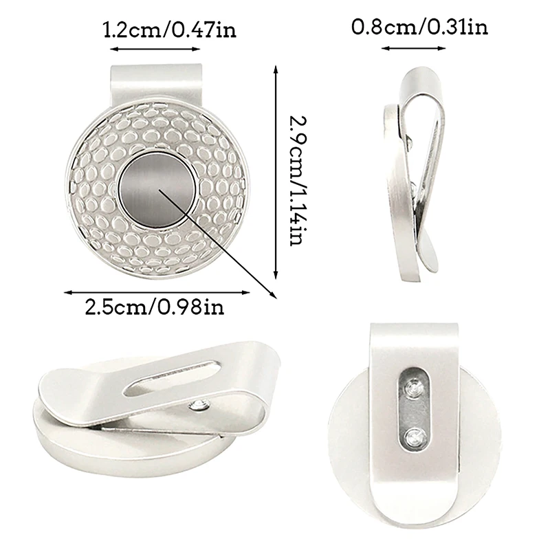매직 모자 클립 볼 마커 세트, 비트 코인 모양의 골프 마크, 골프 액세서리 마크, 1PC