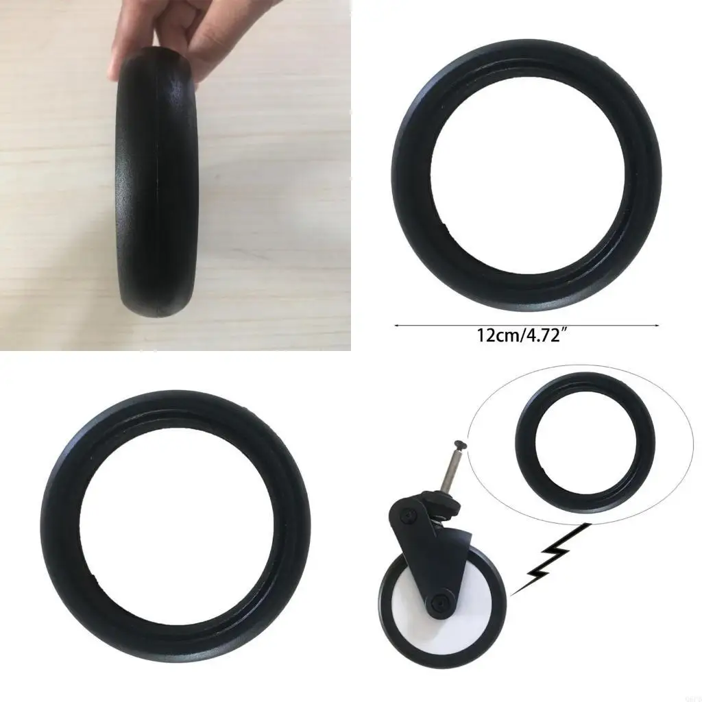 

Профессиональная резиновая внешняя шина с передним задним колесом диаметром 4,7 дюйма для колес коляски Простая установка