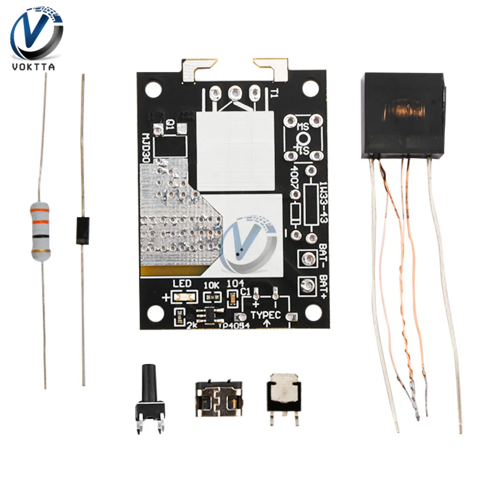 DC3-5 V haute tension module d'allumage rechargeable briquet ￩lectronique kit bricolage g￩n￩rateur d'arc inverseur Boost pi￨ces ￩lectroniques