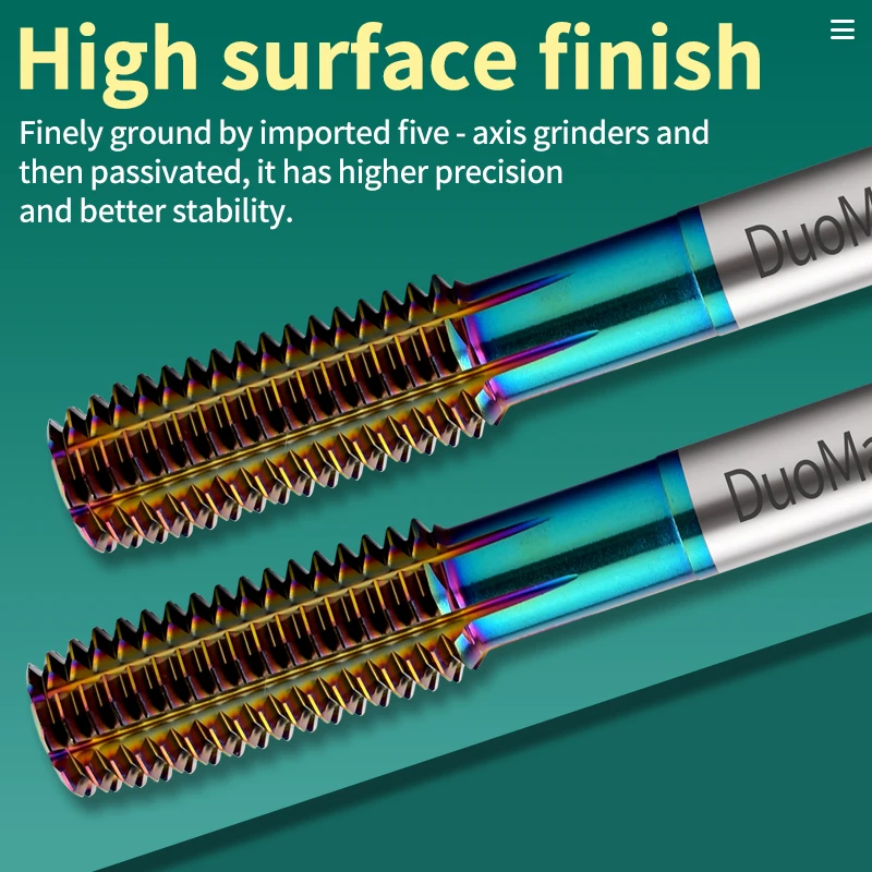 Duo Martap  HSSE-M42 DIN 371 376 Standard Roll Forming Tap M2 M2.5 M3 M4 M5 M6 M8 M10 M12 6HX Machine Screw Thread Taps