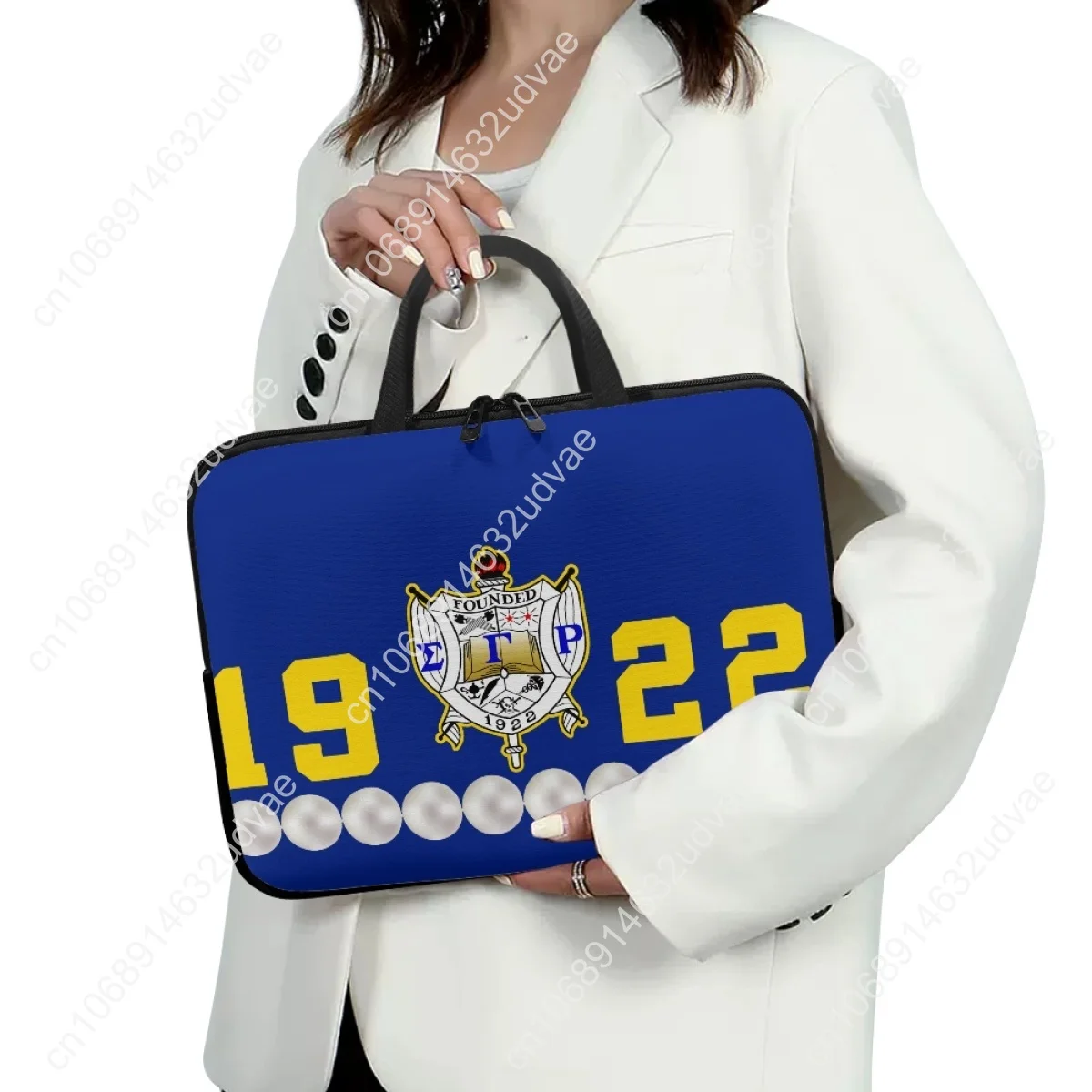 2025 حقيبة لوحية سيجما غاما رو 1922 لؤلؤة فاخرة تصميم حقائب الكمبيوتر المحمول حافظة جهاز كمبيوتر شخصي حقيبة يد ل 10 12 13 15 17 بوصة أنثى هدية #3