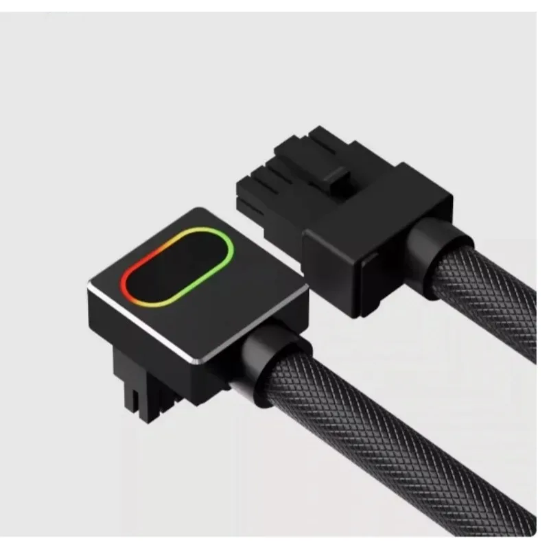 16PIN Graphics Card Power Supply Line, Right Angle 90 Degree Elbow 4090 Module Line, 12+4-pin PCI5.0 12VHPWR