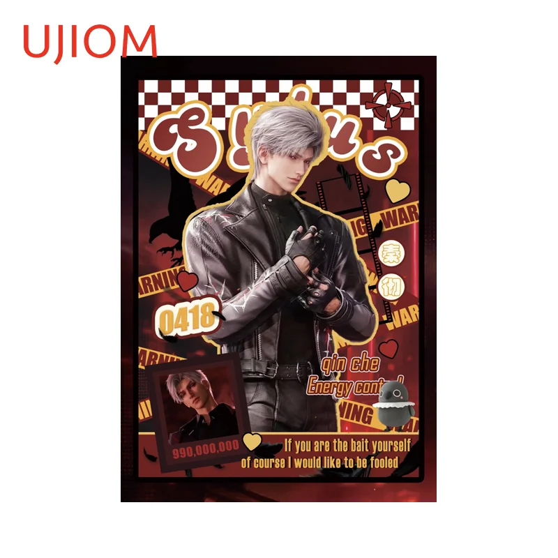 UJIOM Love and Deepspace Sylus Anime Poster Design Wall Stickers Handsome Virtual Boyfriend Decals Creative Bedroom Wallpaper