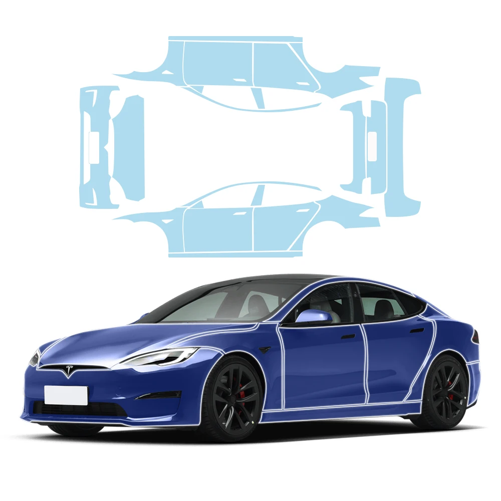 

23-летняя защитная пленка PPF для Tesla Model 3, прозрачный комплект из ТПУ против царапин, автомобильные невидимые прозрачные аксессуары