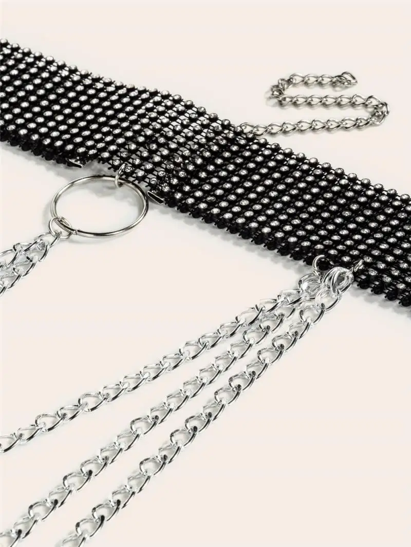 Mode Damesriem Nieuwe Mesh Strass Metalen Ketting Mode All-Match Riemen Groothandel Drop Shipping