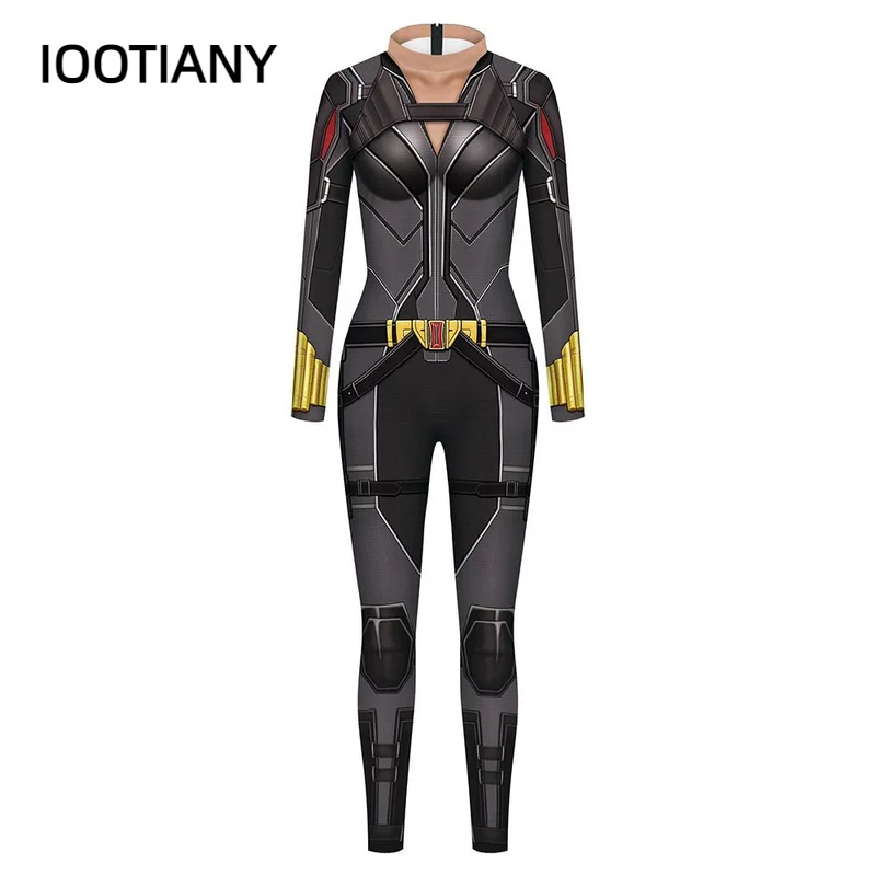

IOOTIANY The Hero Movie Pattern 3D Print Sexy Bodysuits Women Long Sleeve Cosplay New Jumpsuit Colors Rave Outfit