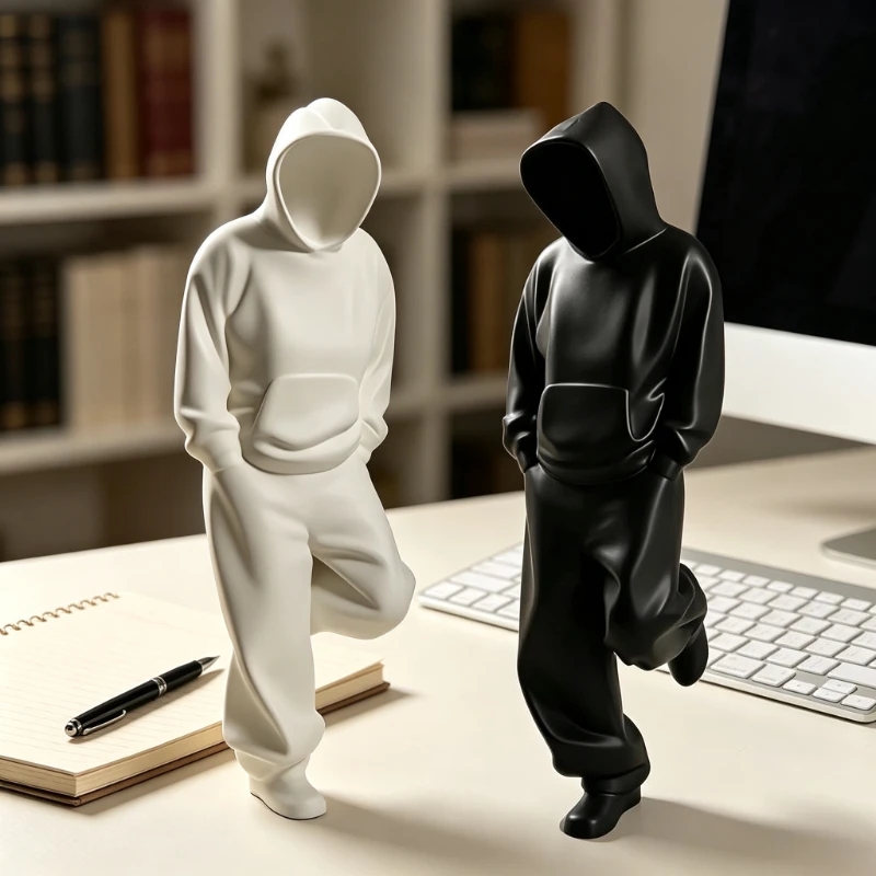 1 PCS 3D Relief Faceless Thinker Sculpture Statue,Desktop & Hallway Decor,Centerpieces,Party Supplies Decorations for Collectors