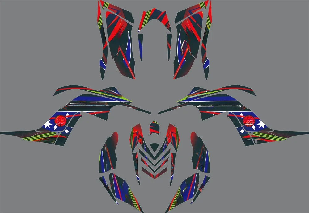 Raptor 700R ATV Graphic Decal Sticker Kits for Yamaha Raptor 700R 2006 2007 2008 2009 2010 2011 2012