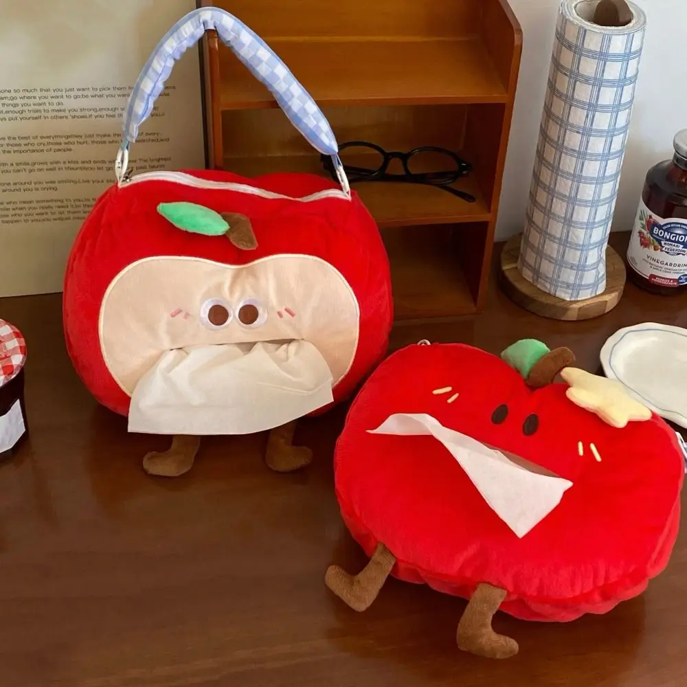 

Fruit Shape Hanging Tissue Bag Reusable Cartoon Wall Hanging Napkin Dispenser Space Saving Cute Car Napkin Box Bedside
