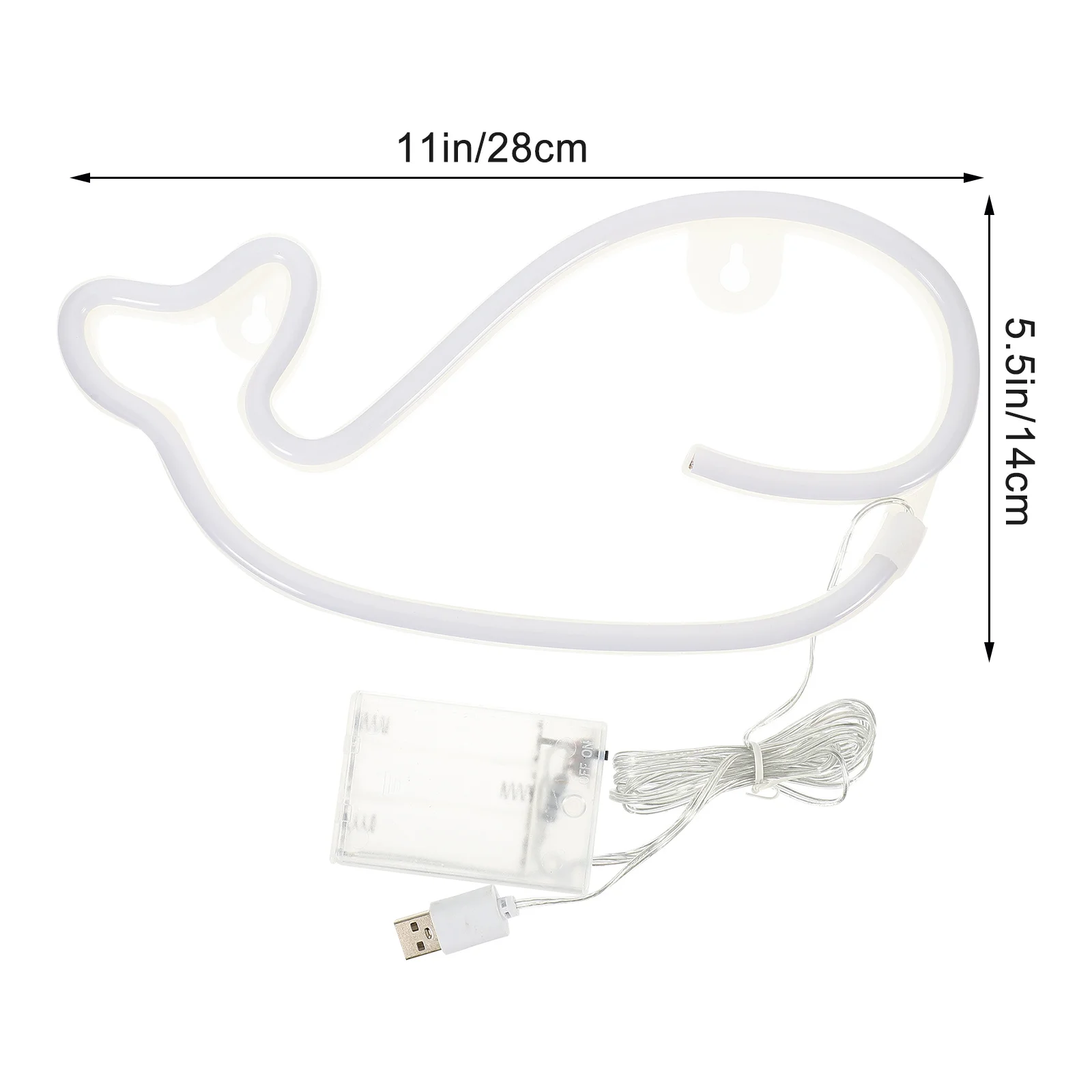 Enseigne au néon baleine actionnée USB charge lumière LED chambre veilleuse barre décor créatif néons lumières pour salle de fête