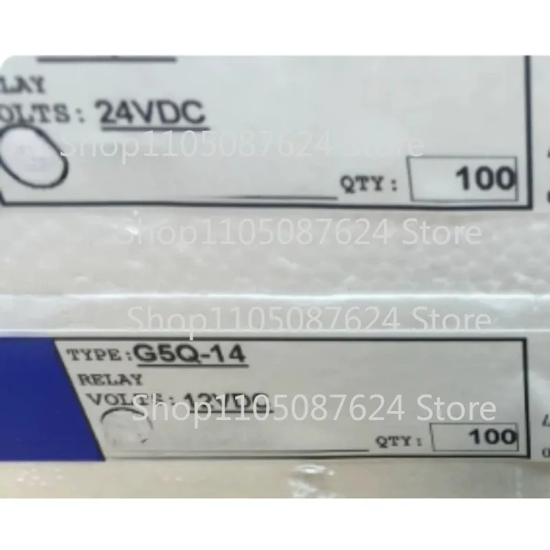 100PCS New and Original  PCB Power Relay for G5Q-14-5VDC G5Q-14-12VDC G5Q-14-24VDC DC5V 12V 24V  10A