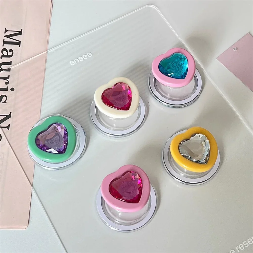 

Корейское милое 3D Diamond Love Heart для Magsafe, магнитная подставка для телефона Griptok Grip Tok, чехол для беспроводной зарядки IPhone 15, держатель