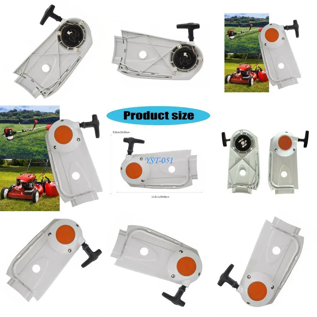 

E15A Быстроразъемный возвратный стартер для TS800 Всепогодные характеристики Сверхмощные детали газонокосилки Ремонт