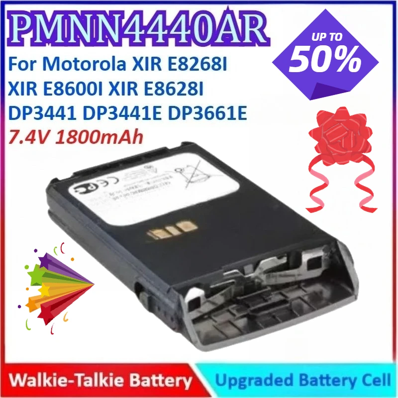

1800mAh 7.4V PMNN4440AR Walkie Talkie Battery For Motorola XIR E8268I XIR E8628I DP3441 XIR E8600I DP3441E DP3661E High Quality